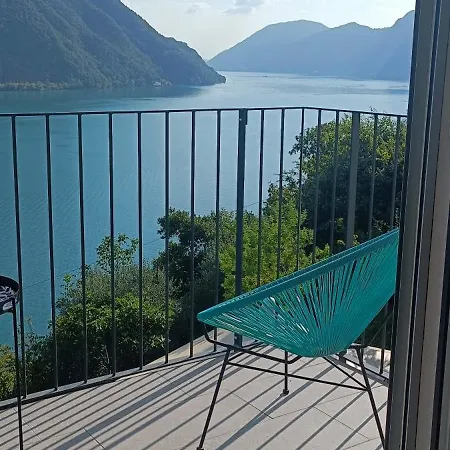 Vista Con Giardino Lejlighed Lugano