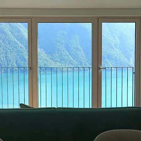 Vista Con Giardino Lugano