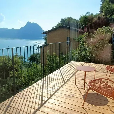 Vista Con Giardino Lugano